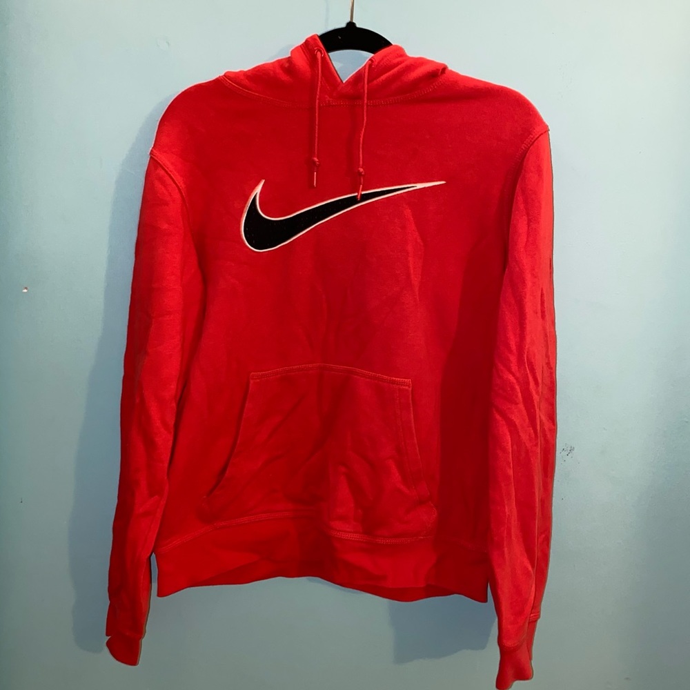 Red Nike hoodie